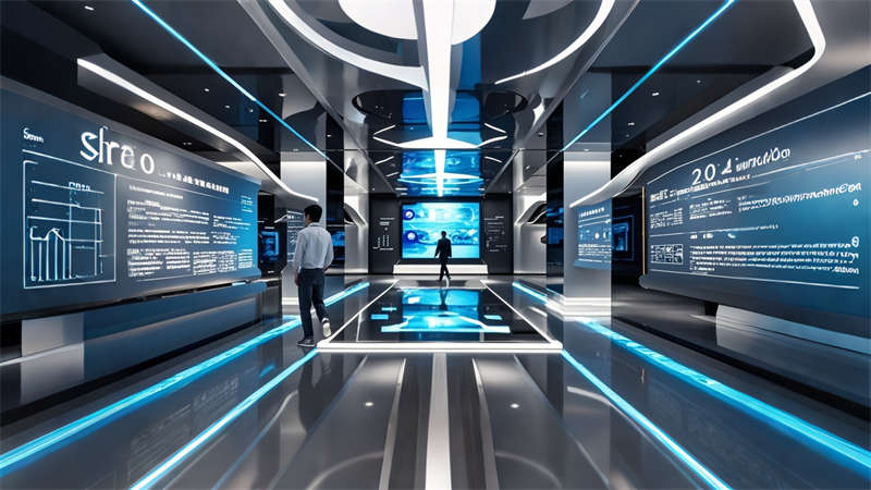 合肥3000平办公楼展厅装修设计效果图欣赏